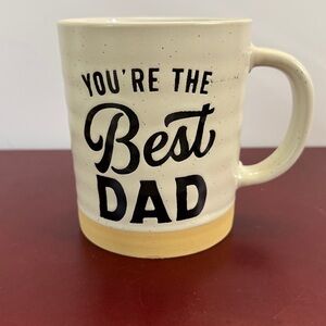 Eccolo Cream and Tan 'You're the Best Dad' Mug